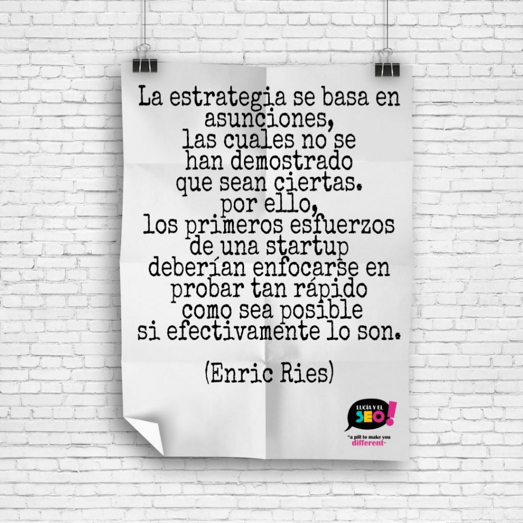 marketing lean startup frases